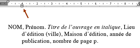 Effectuer un retrait dans MS Word